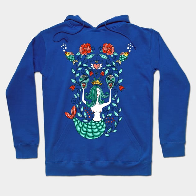 Mermaid Skulls Hoodie by annapaff